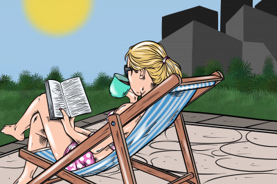 femeie se relaxează