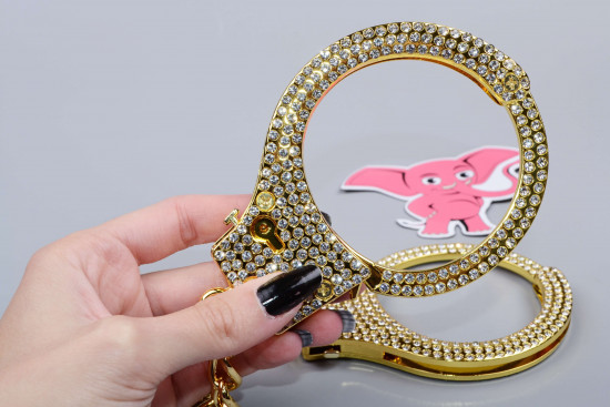 Cătușe din metal auriu Shiny Obsession