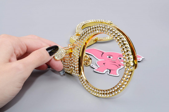 Cătușe din metal auriu Shiny Obsession