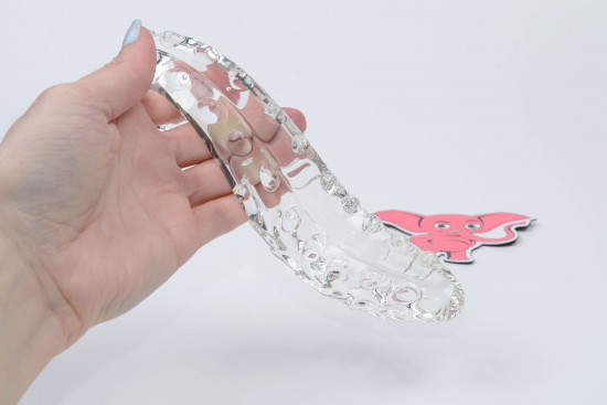 Dildo de sticlă Tantric Touch (16 cm)