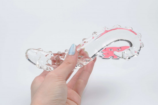 Dildo de sticlă Tantric Touch (16 cm)