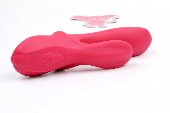 Vibrator clitoris din silicon Bunny Duo (19,2 cm)