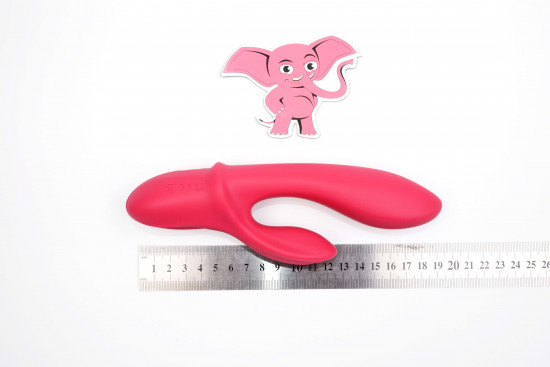 Vibrator clitoris din silicon Bunny Duo (19,2 cm)