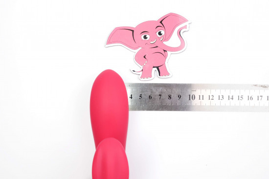 Vibrator clitoris din silicon Bunny Duo (19,2 cm)
