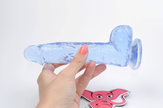 Dildo realist Clear Pleasure (15 cm), roz