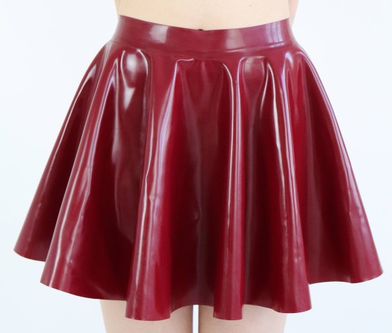 Fustă din latex roșu Misty, M