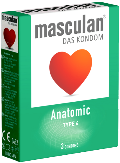 Masculan Single: Typ 4 (anatomic), 10 condoms