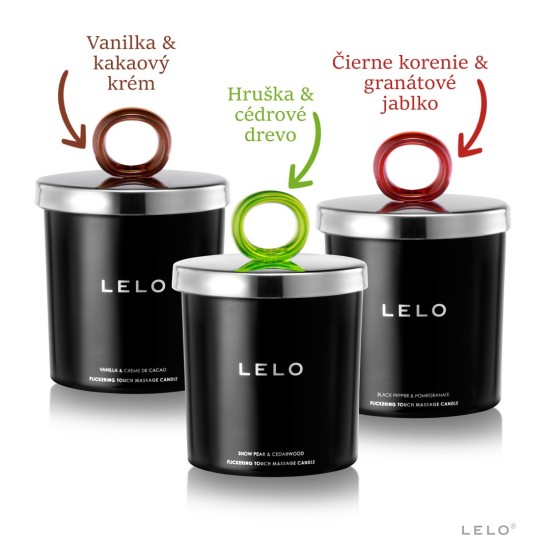 Lumânare de masaj LELO cu piper negru & rodie 150 g
