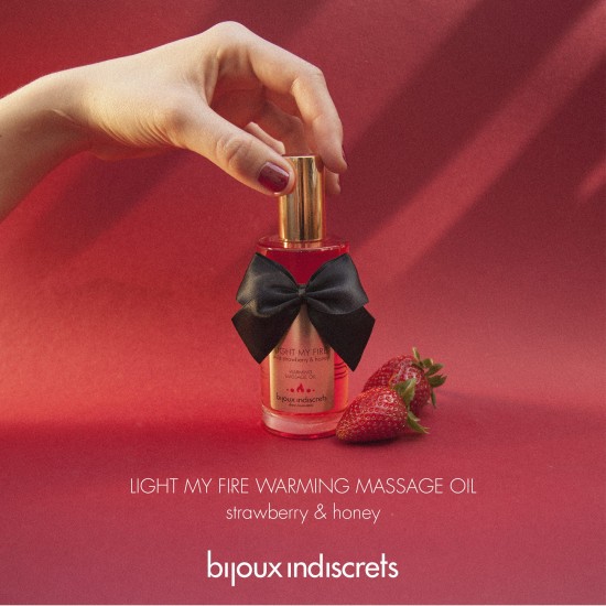 Ulei de masaj încălzitor Bijoux Indiscrets Light My Fire