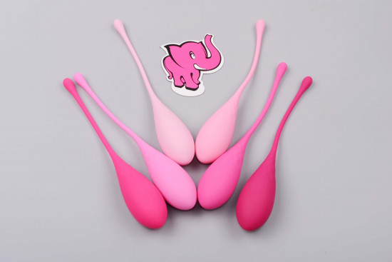 Deluxe Petite Petite Kegel Balls Set de bile Vaginal Dumbbell