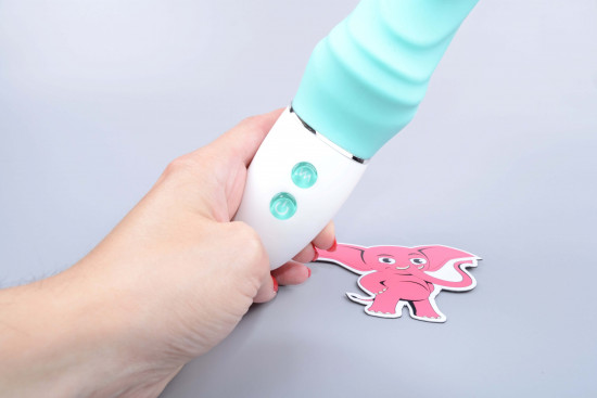 Vibrator din silicon Rumba Blue (23 cm)