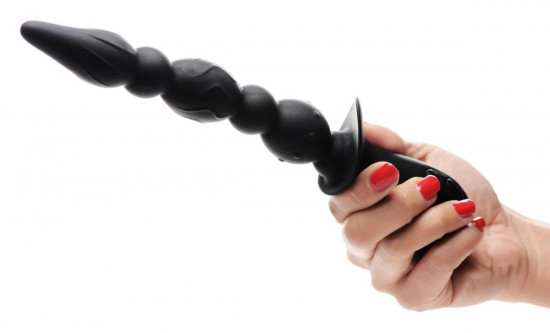 Vibrator anal Delight Cord (26 cm) + Gel anal (15 ml) cadou