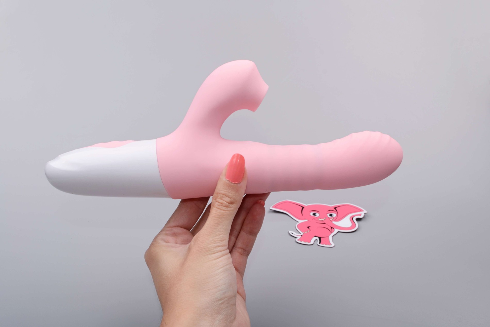 Adore Motio II. vibrator cu presiune, în mână
