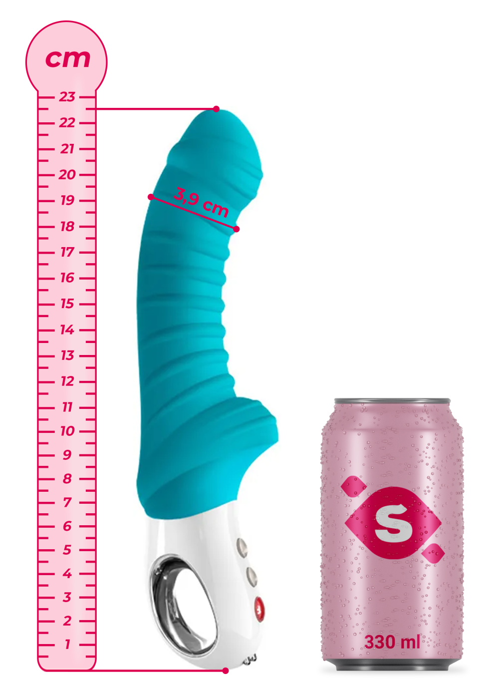 Vibrator din silicon Fun Factory Tiger (22,5 cm)