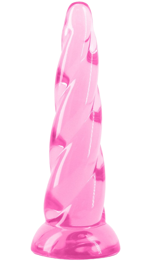 Dildo cu gel cu ventuză Fantasia Sirenă (19 cm), roz