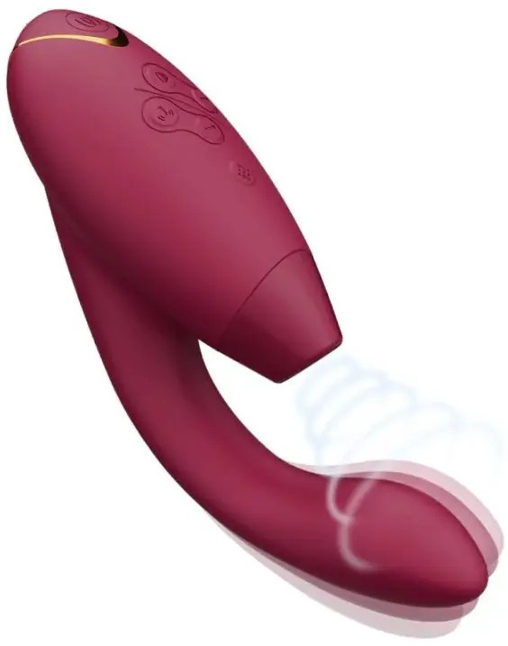 Womanizer Duo vibrator de presiune pentru punctul G, roșu