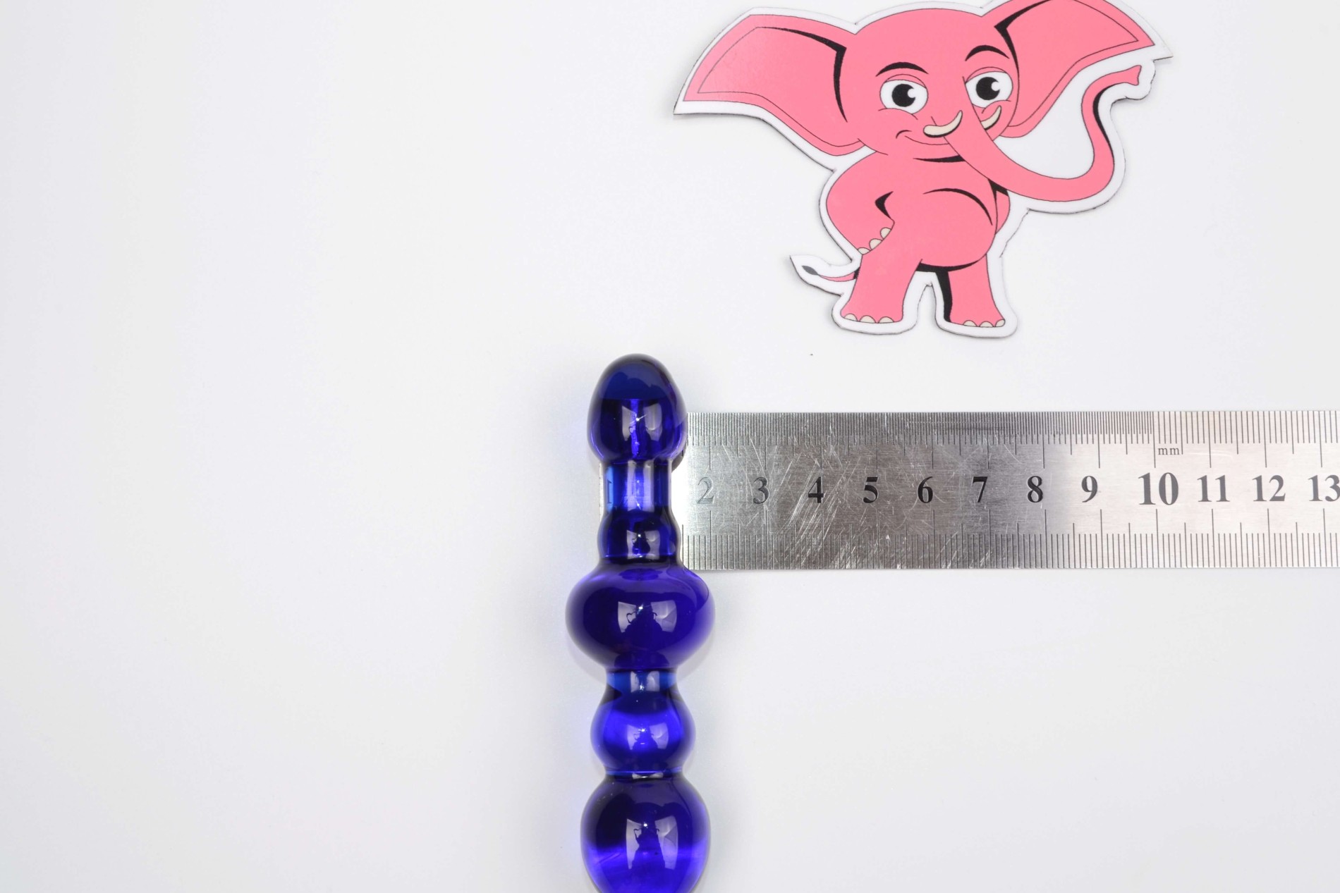 Dildo de sticlă Noble Illusion No.1 (16 cm) + cadou Toybag