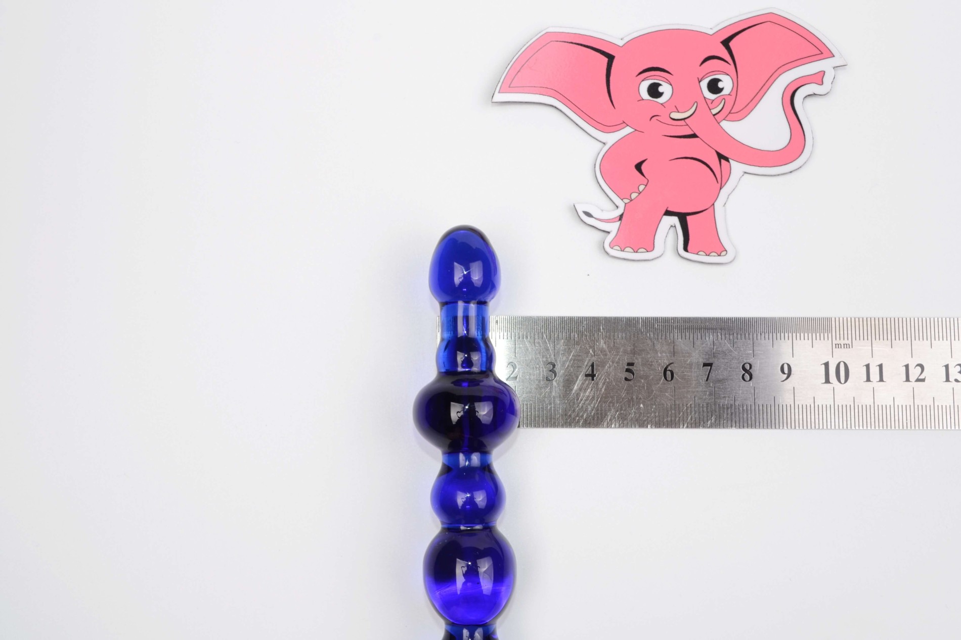 Dildo de sticlă Noble Illusion No.1 (16 cm) + cadou Toybag