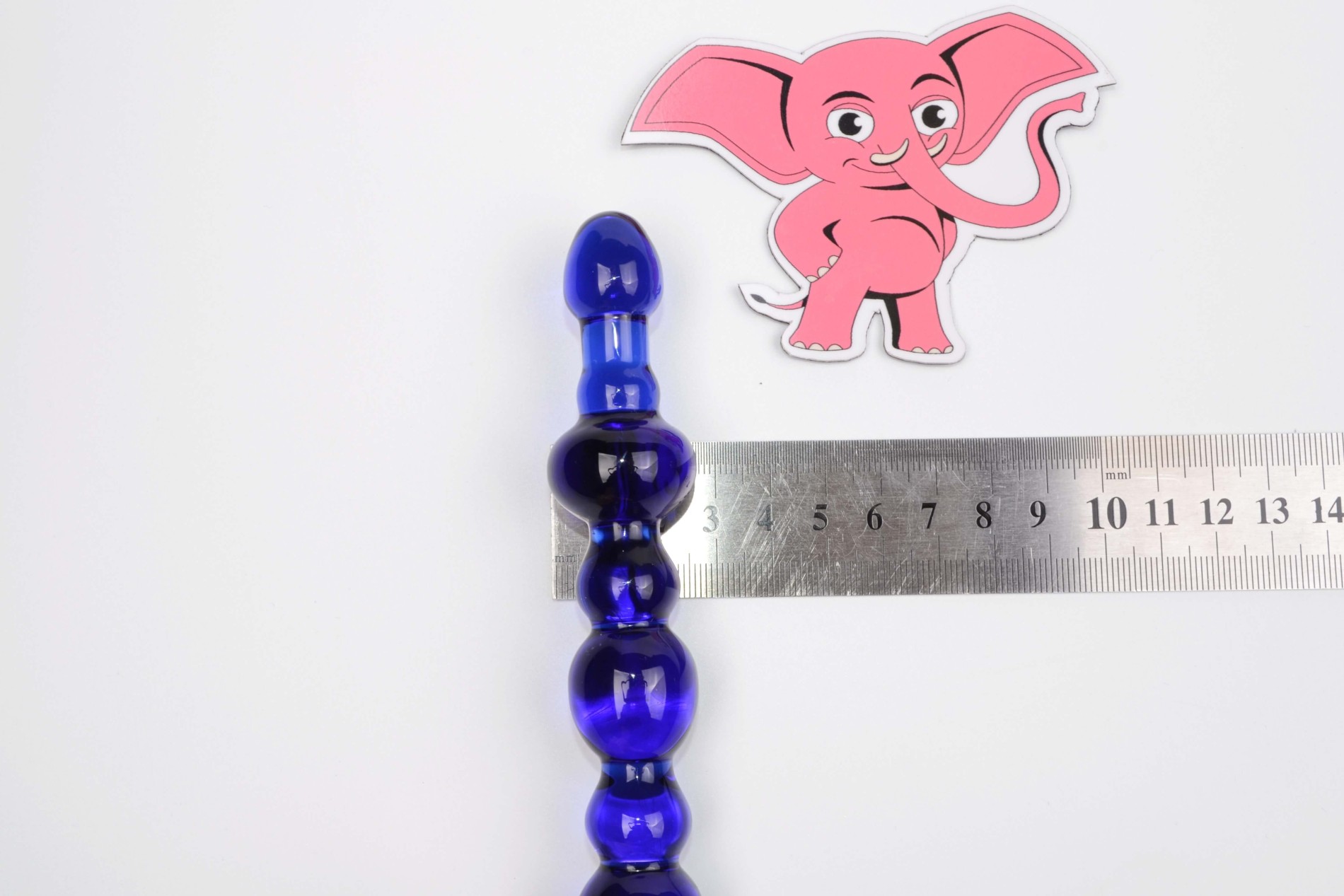 Dildo de sticlă Noble Illusion No.1 (16 cm) + cadou Toybag