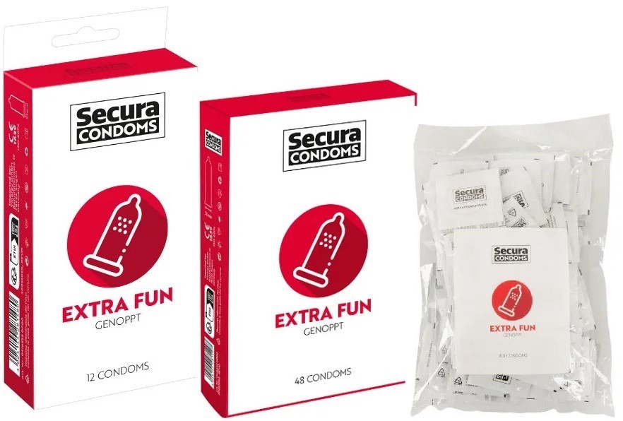 Secura Extra Fun - prezervative cu solzi
