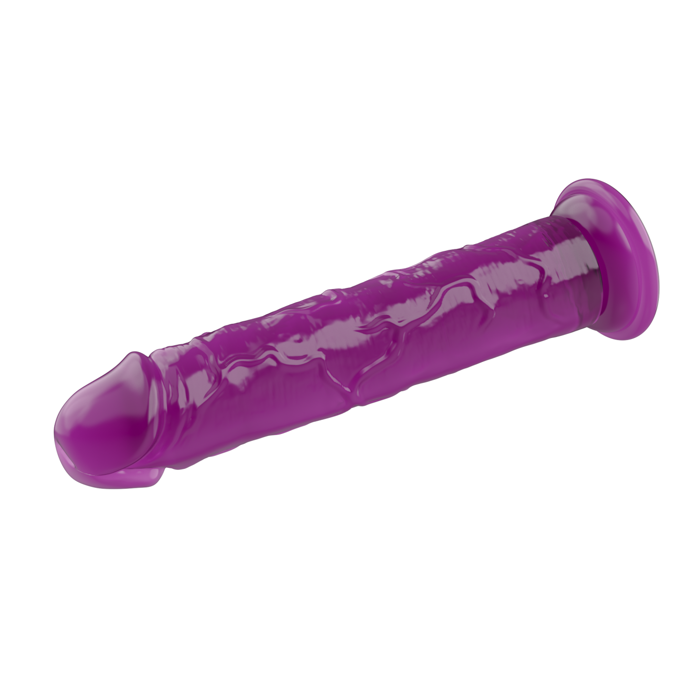 Dildo cu ventuză Purple II (19,5 cm)