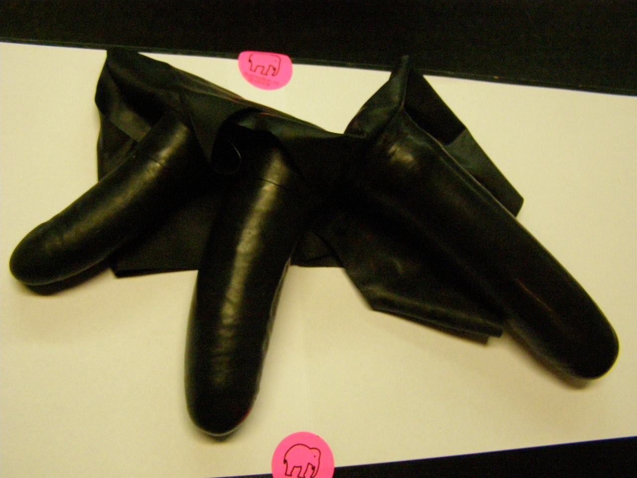 Chiloți din latex cu 3 penisuri