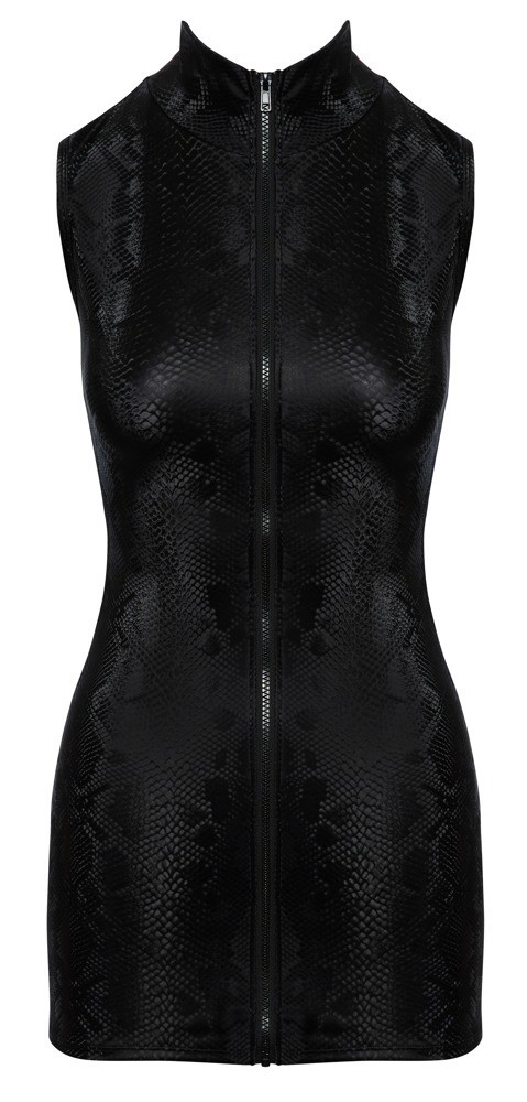 Cottelli snakeskin tight short dress black
