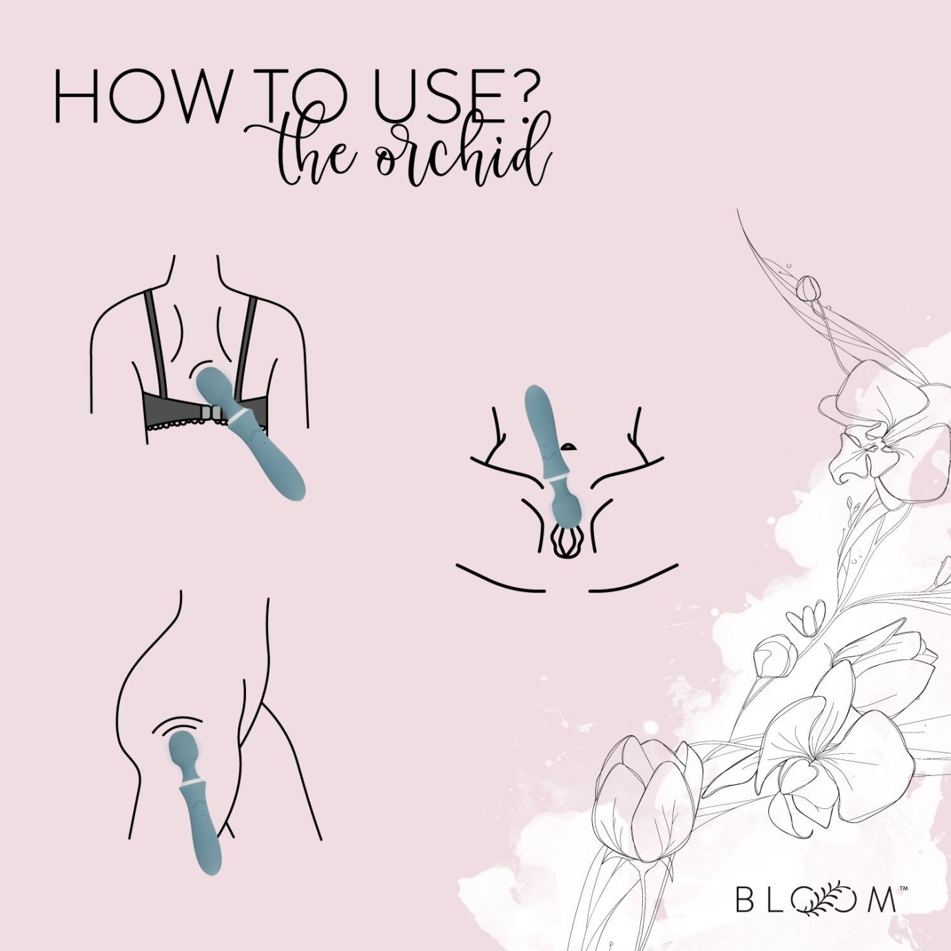 Orchid masaj vibrator BLOOM