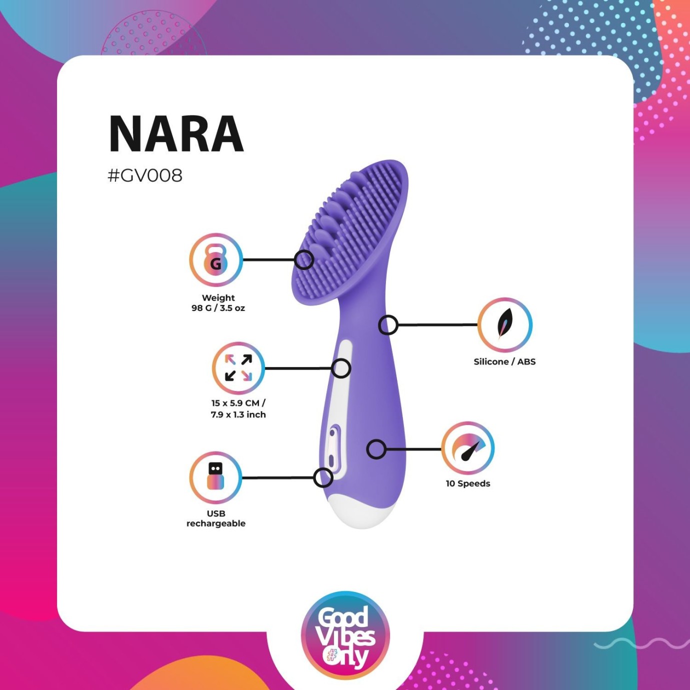 GOOD VIBES ONLY Nara Stimulator pentru clitoris