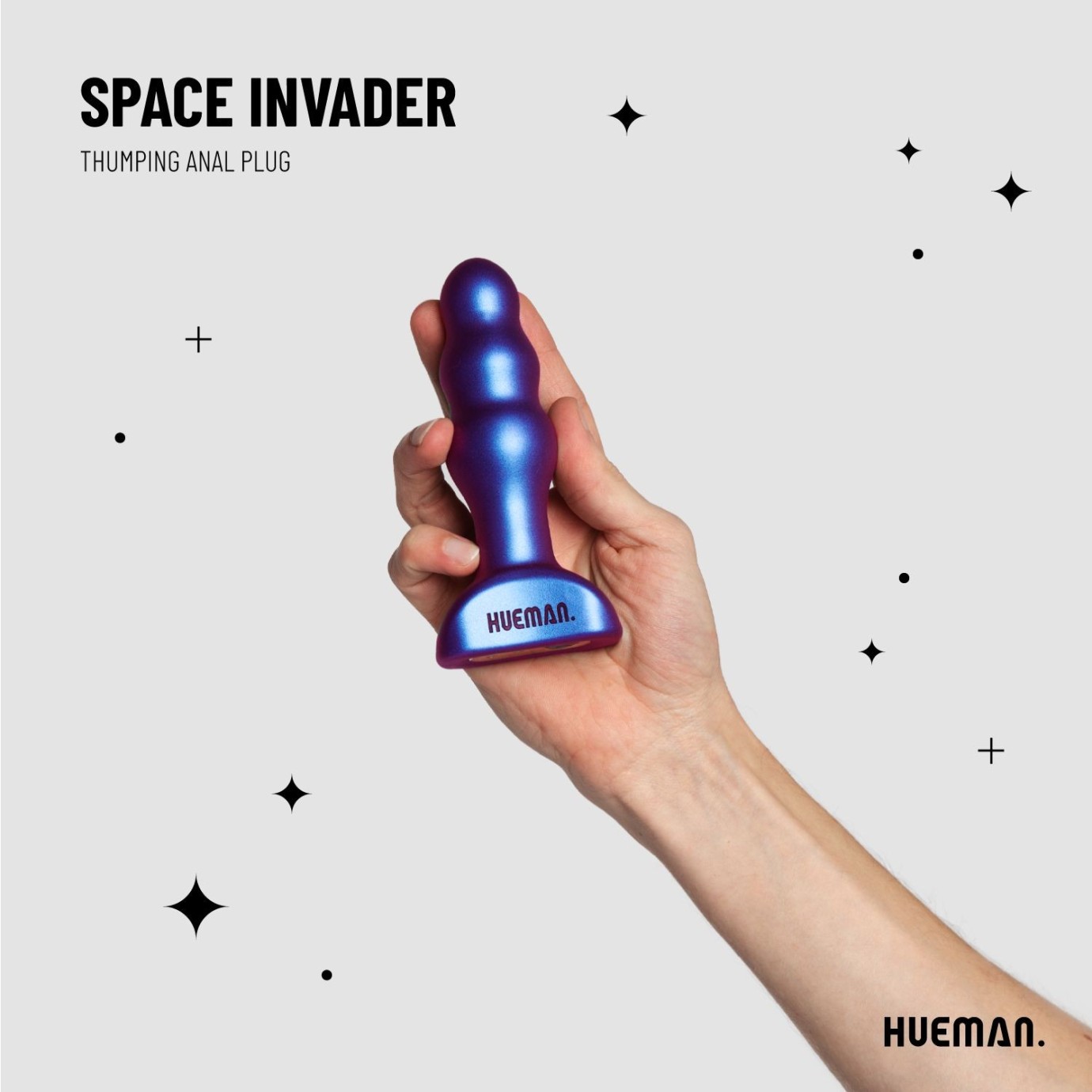 HUEMAN - Space Invader Dop Anal Vibrant și Înclinare