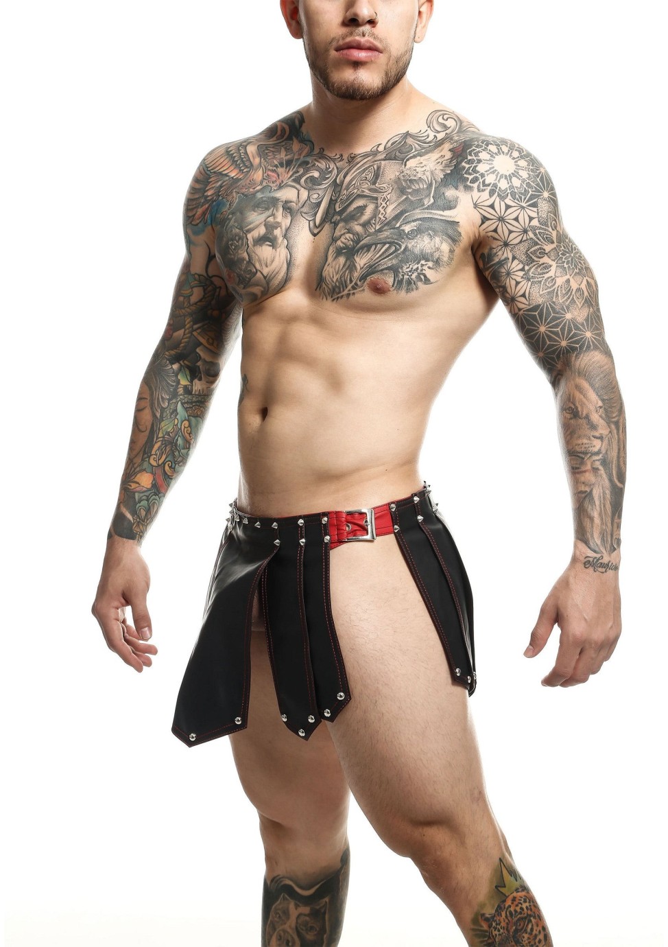 Fustă din piele în stilul unui războinic roman