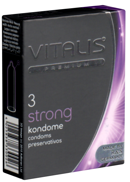 Vitalis Premium Single: Strong, 3 condoms