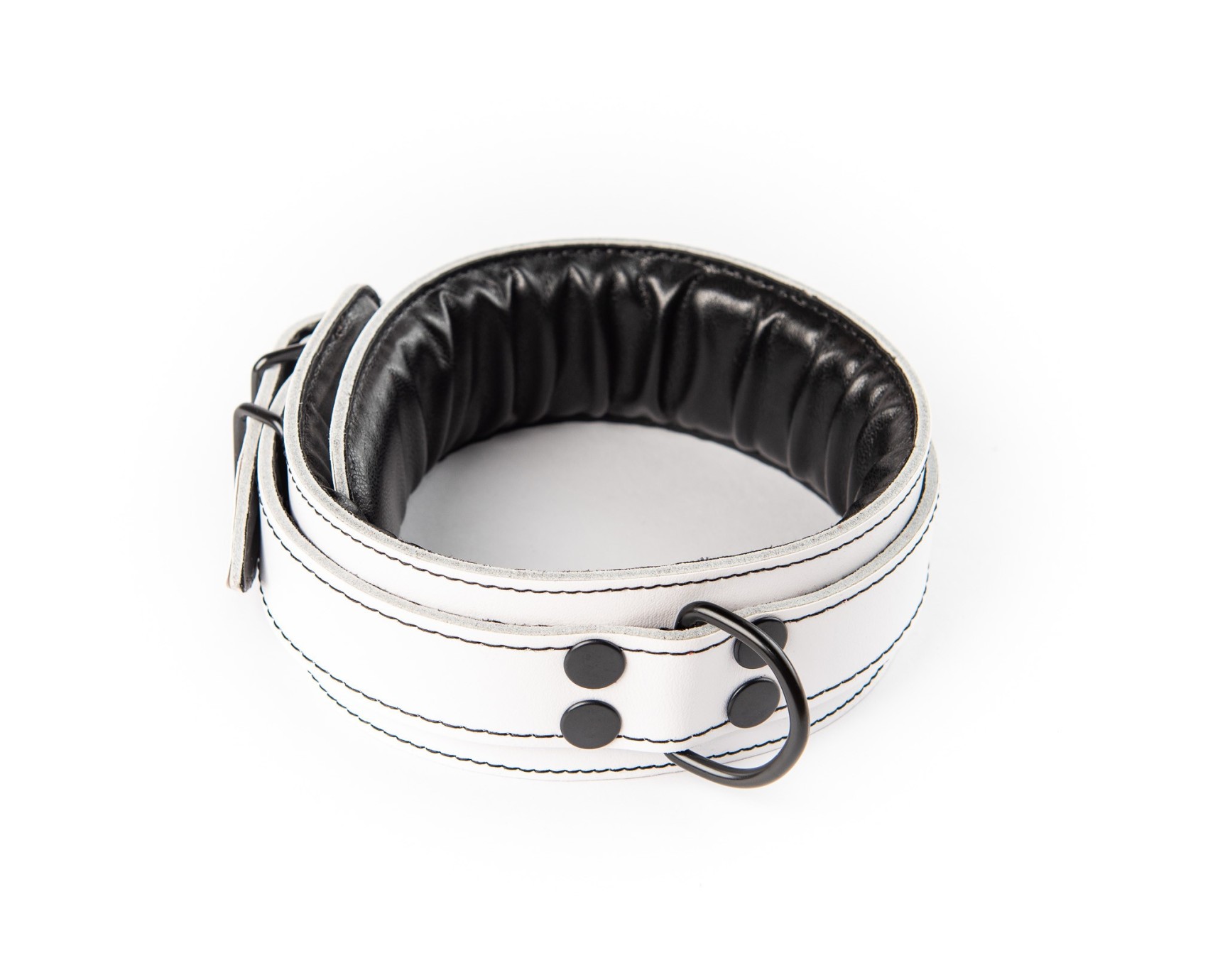 Zgardă din piele albă Sexy Elephant – Aria Collar