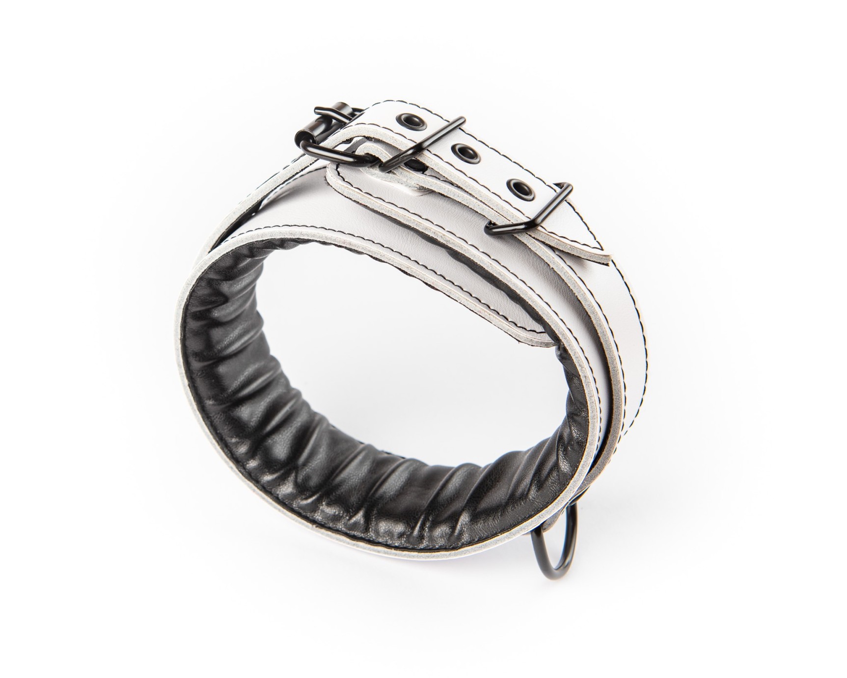 Zgardă din piele albă Sexy Elephant – Aria Collar