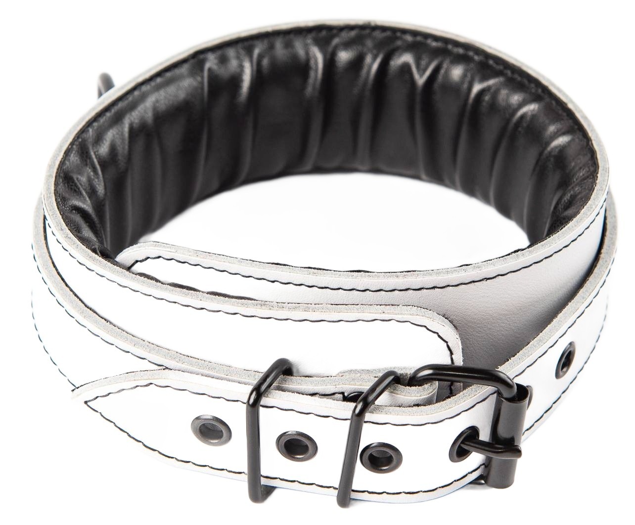 Zgardă din piele albă Sexy Elephant – Aria Collar