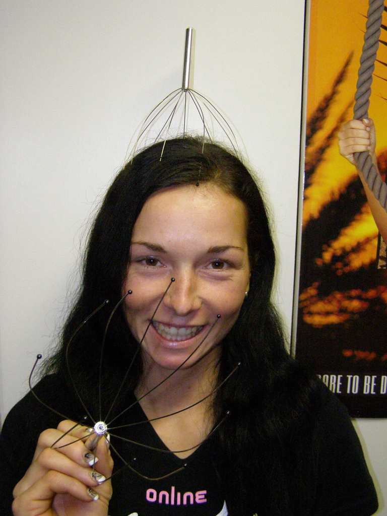 Râșniță - masaj la cap