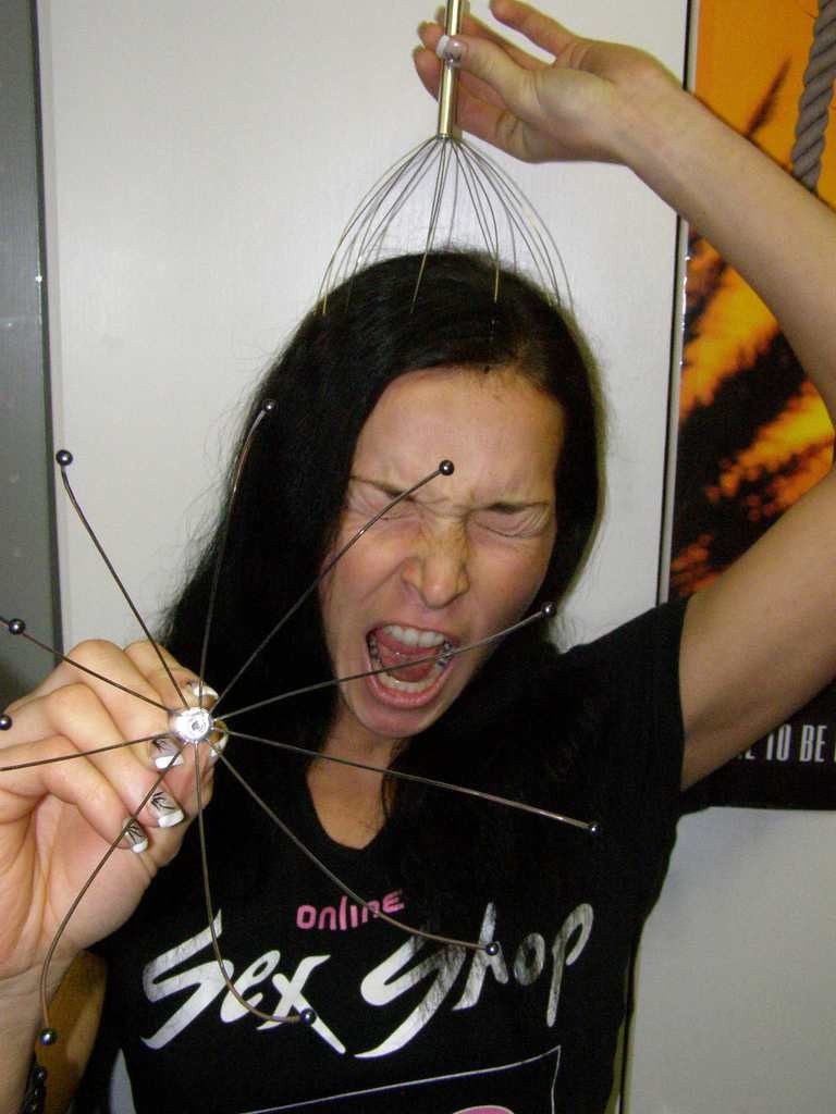 Râșniță - masaj la cap