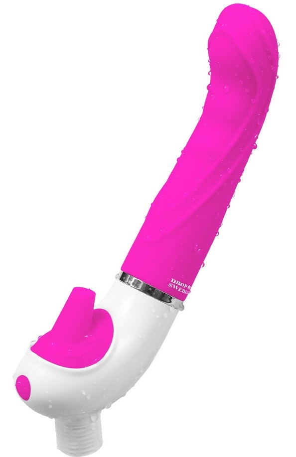 Vibrator H2O Drop Pink - vârf de duș.