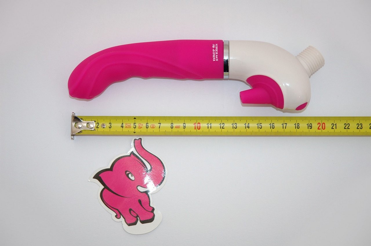 Vibrator H2O Drop Pink | dimensiuni