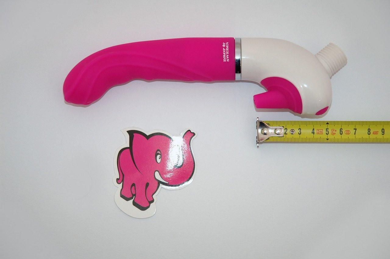 Vibrator H2O Drop Pink | dimensiuni