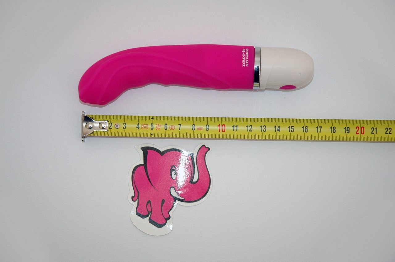 Vibrator H2O Drop Pink | dimensiuni