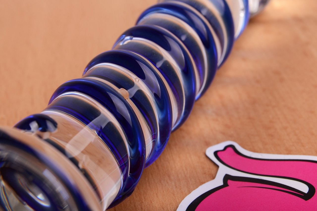 Dildo de sticlă Arts Clair Bleu (17 cm)