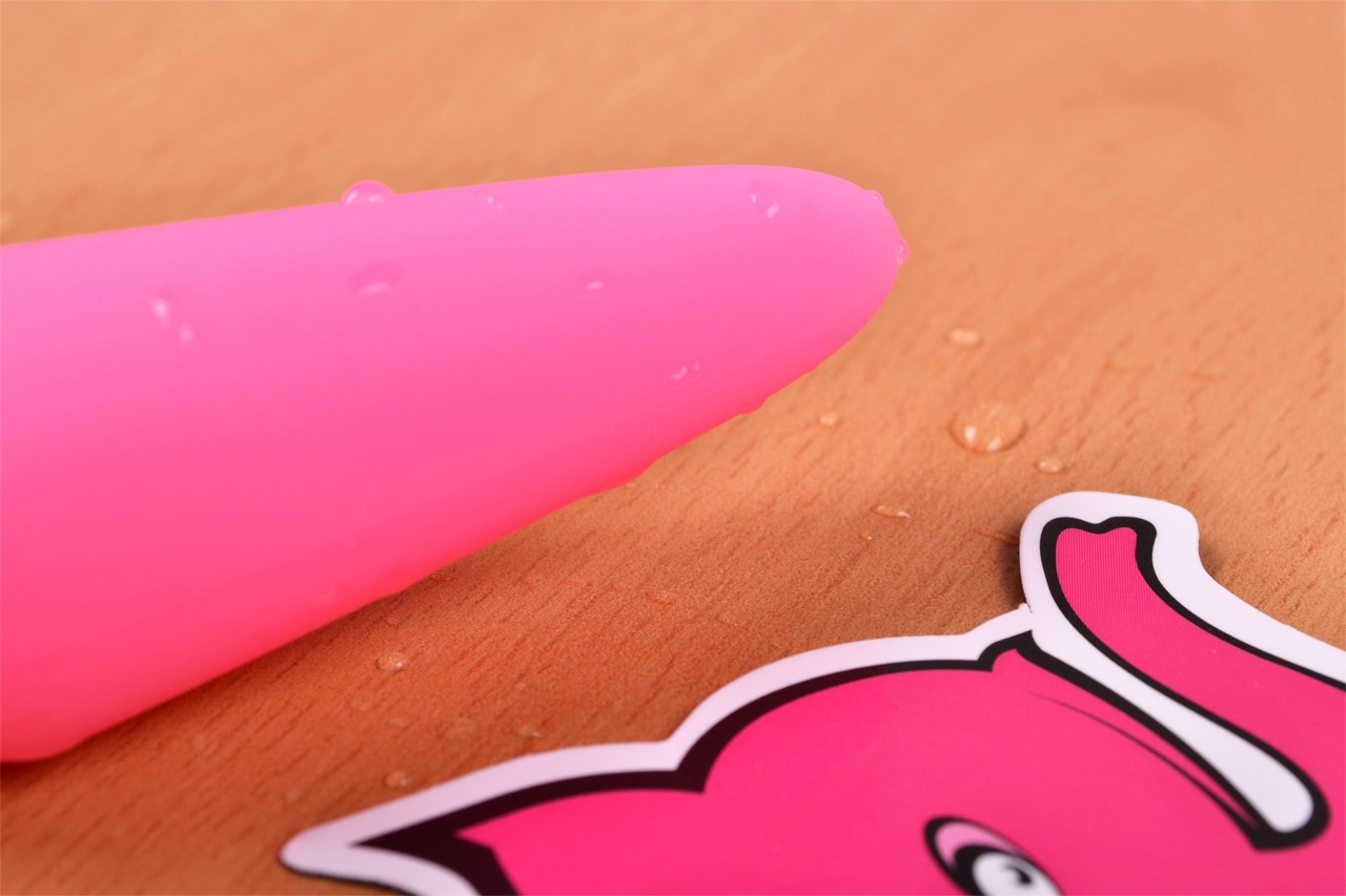 Plug anal roz strălucitor - mare