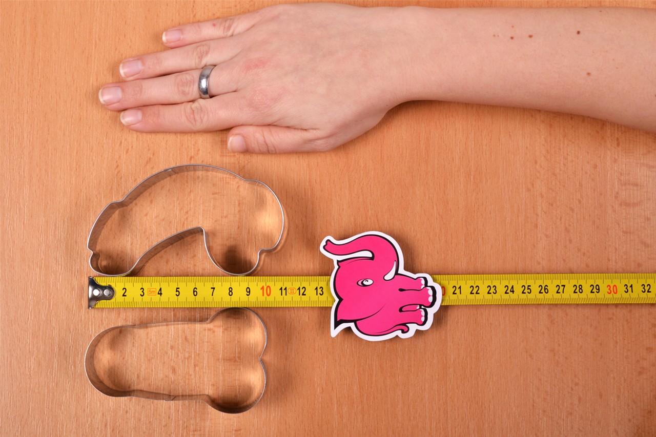 Formă pentru cocoș de gătit - măsurăm lungimea formei