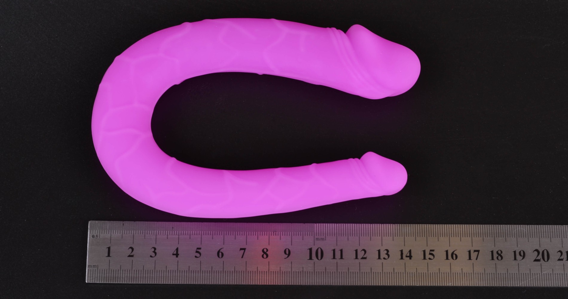 Dildo Double Double Double 14 cm, dimensiuni