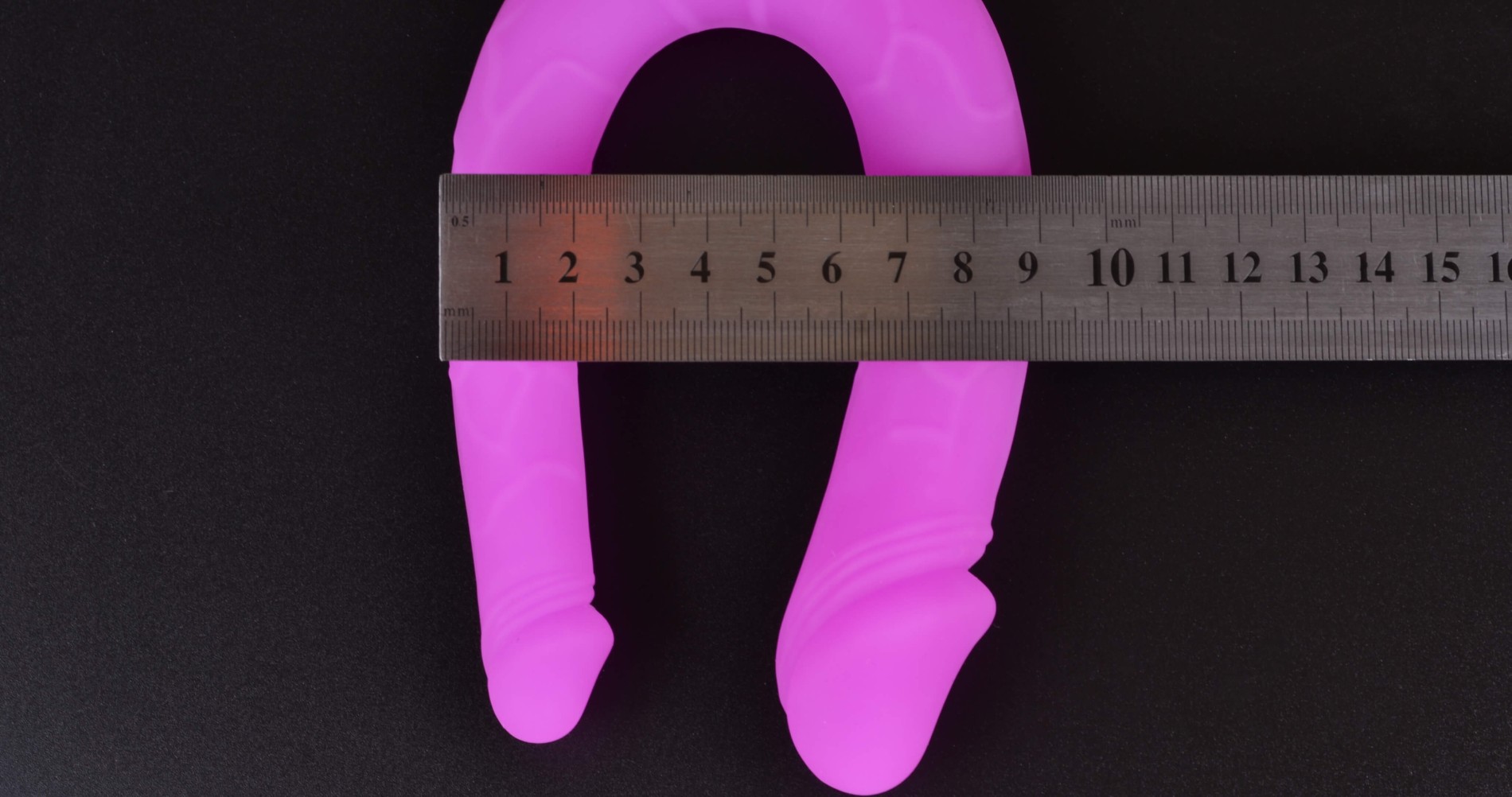 Dildo Double Double Double 14 cm, dimensiuni