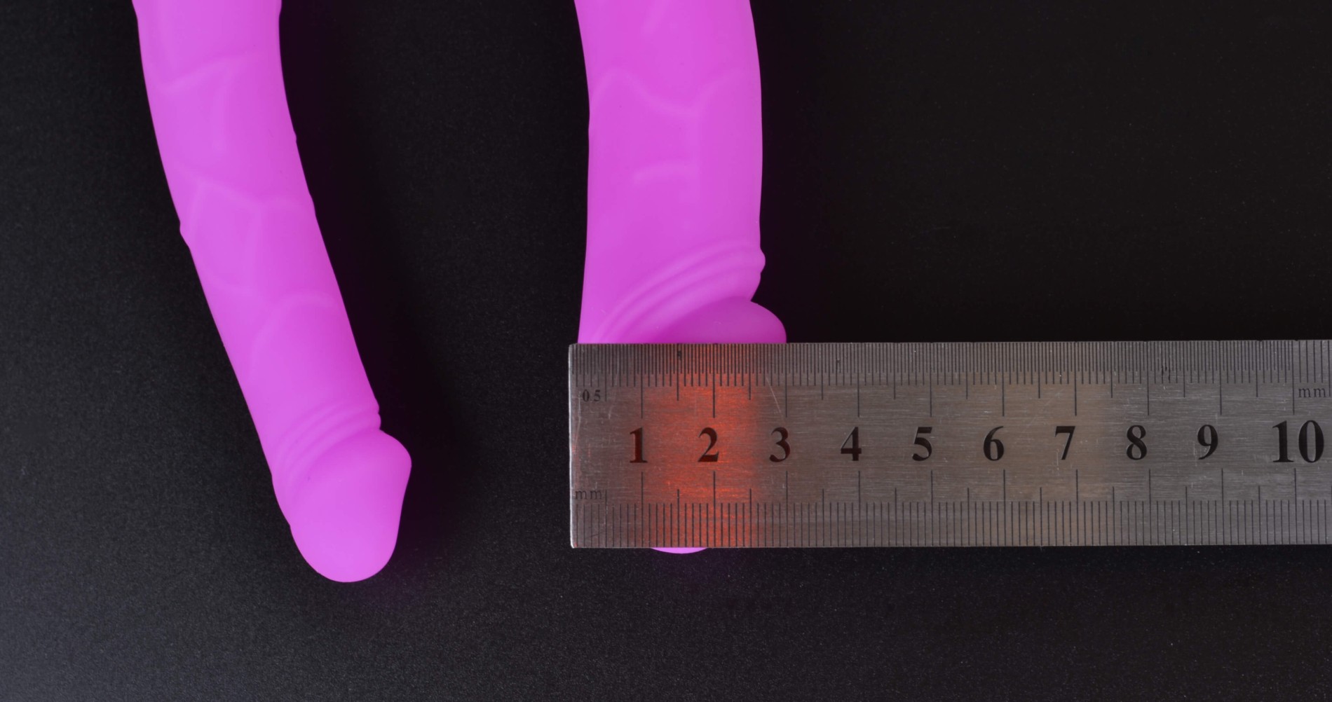 Dildo Double Double Double 14 cm, dimensiuni