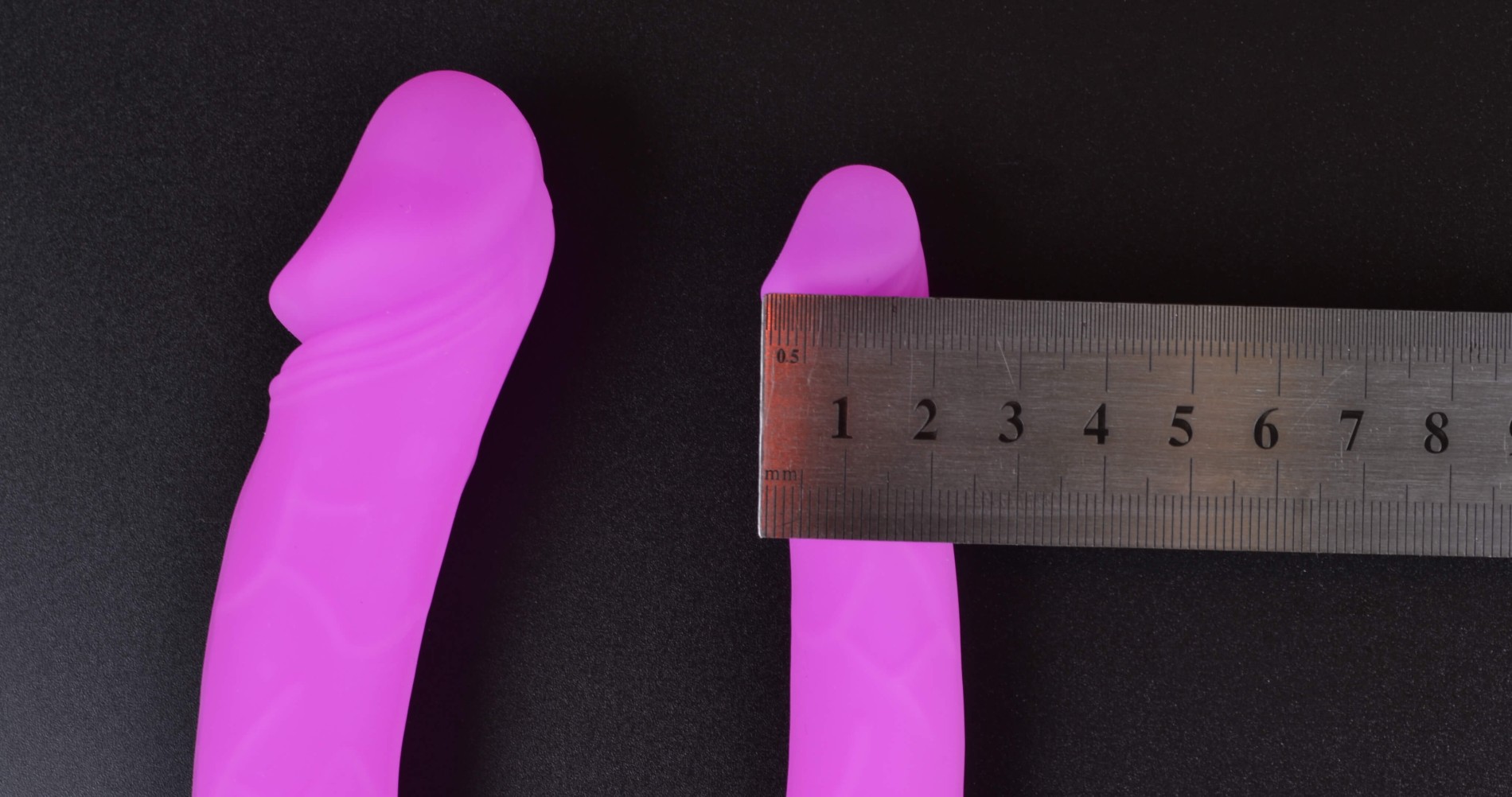 Dildo Double Double Double 14 cm, dimensiuni