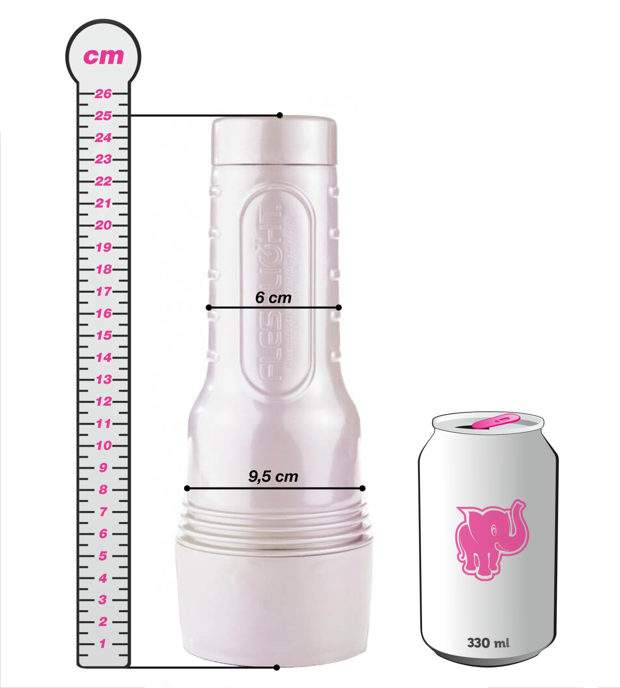 Fleshlight Adriana Chechik Next Level masturbator anal Fleshlight Adriana Chechik, comparație cu bidonul