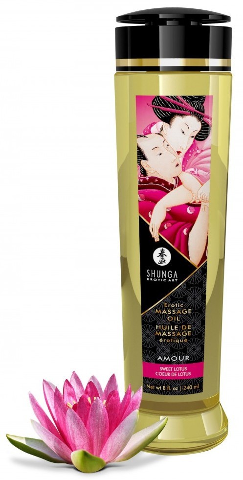 Shunga Amour ulei de masaj lotus (240 ml)